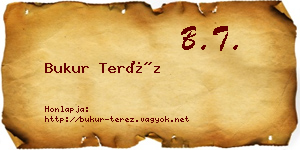 Bukur Teréz névjegykártya